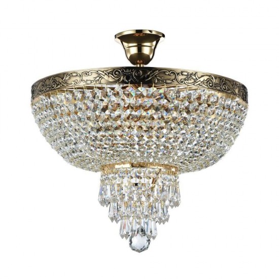 Maytoni Palace Kronleuchter, Hängeleuchte 5x E27 Aktik-Gold / Vintage