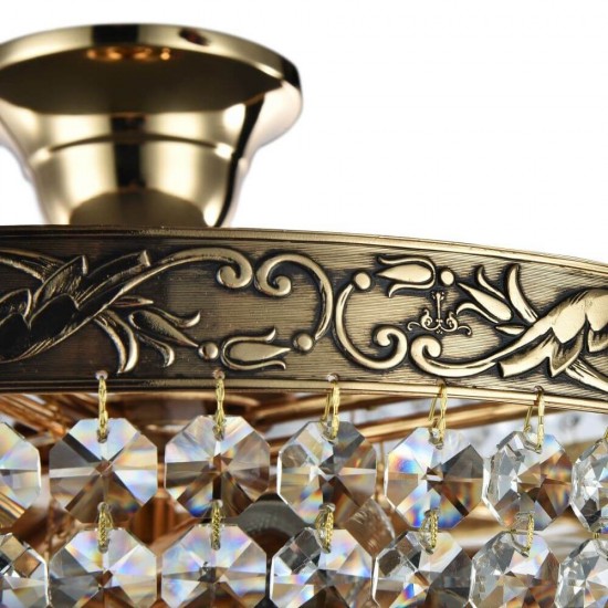 Maytoni Palace Kronleuchter, Hängeleuchte 5x E27 Aktik-Gold / Vintage