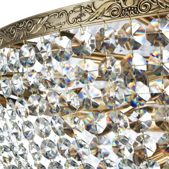 Maytoni Palace Kronleuchter, Hängeleuchte 18x E27 Aktik-Gold / Vintage