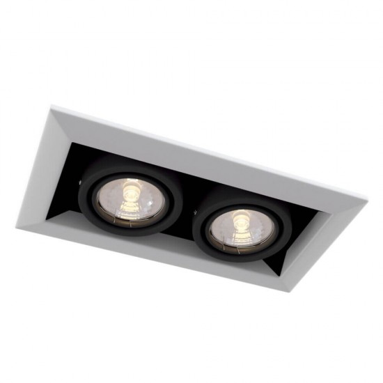 Maytoni Metal Modern Downlight, Einbauleuchte 2x GU10 schwenkbar