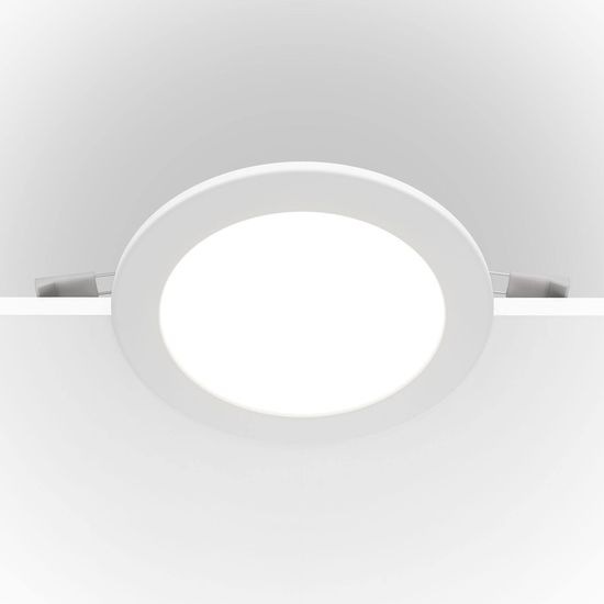 Maytoni Stockton LED Downlight, Einbauleuchte 12W Weiss IP44 Ø17mm
