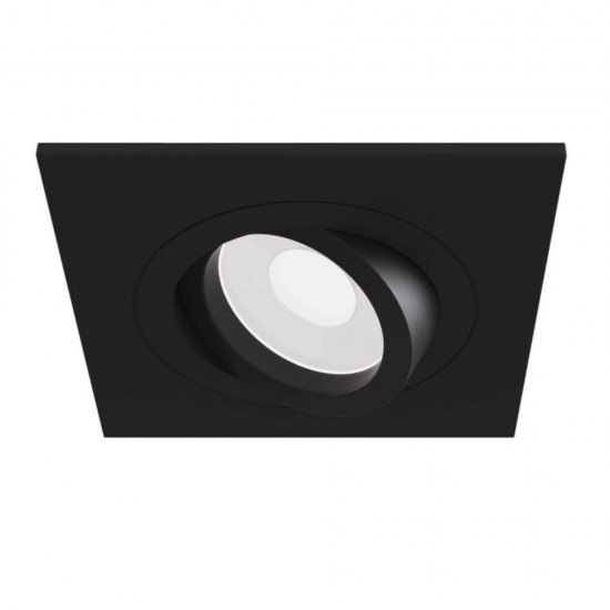 Maytoni Atom Downlight, Einbauleuchte GU10 quadratisch Schwarz