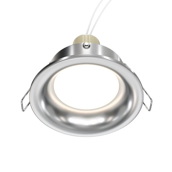 Maytoni Slim Downlight, Einbauleuchte GU10 Silber-Farbe Ø8,5mm