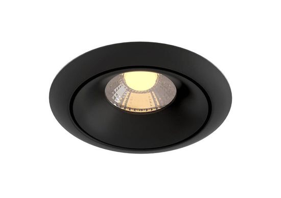 Maytoni Yin LED Einbaustrahler für angehängte Decken 8W Schwarz Warmweiss Ø98mm