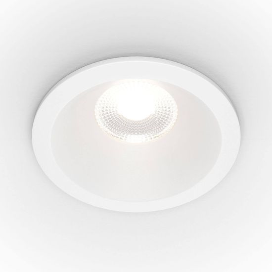 Maytoni Zoom LED Downlight, Einbauleuchte 12W dimmbar Weiss IP65 90Ra Ø8,5mm Neutralweiss