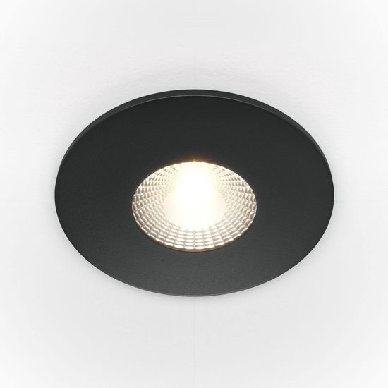 Maytoni Zen LED Downlight, Einbauleuchte 7W Schwarz 90Ra Ø9mm Neutralweiss