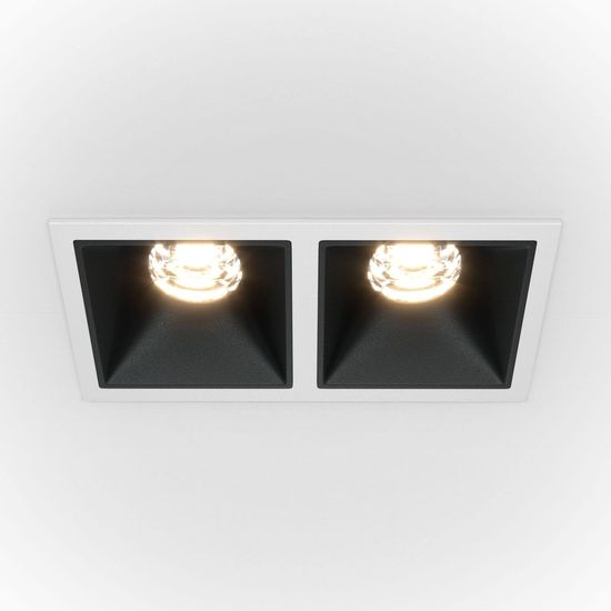 Maytoni Alfa LED Downlight, Einbauleuchte 20W dimmbar Schwarz / Weiss 90Ra Neutralweiss