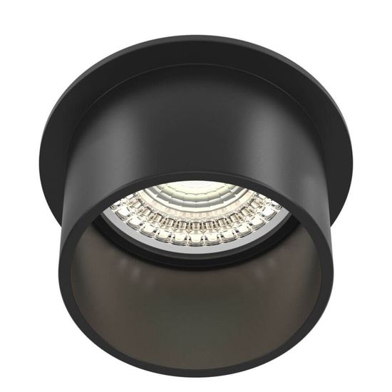 Maytoni Reif Deckeneinbaulampe GU10 Schwarz Ø68mm
