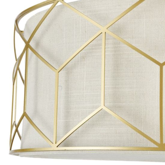 Maytoni Messina Deckenleuchte 3x E27 Gold Leinen