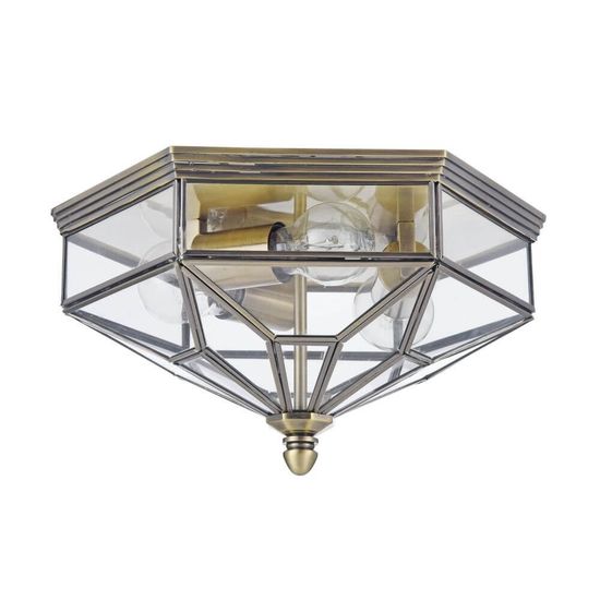 Maytoni Zeil Deckenleuchte 3x E27 Bronze Glas
