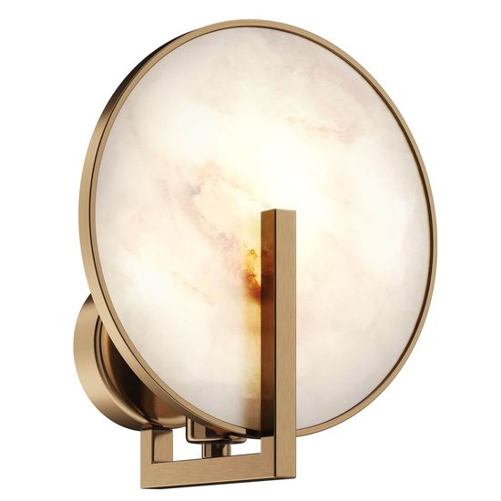 Maytoni Marmo Wandleuchte, Wandlampe E14 Gold-Farbe