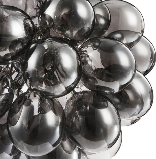 Maytoni Balbo Pendelleuchte, Hängeleuchte 8x G9 Nickel Rauchfarbe Glas