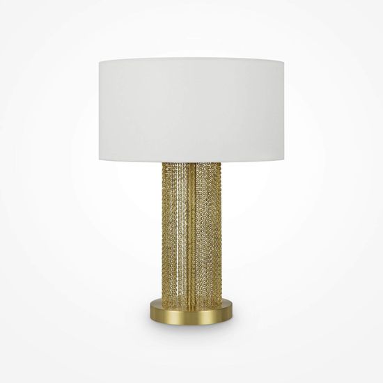 Maytoni Impressive Tischleuchte, Tischlampe E27 Gold-Farbe