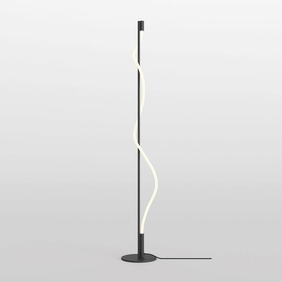 Maytoni Tau LED Stehleuchte, Stehlampe 15W Schwarz Warmweiss