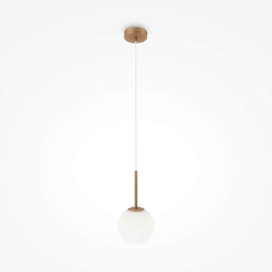 Maytoni Basic form Pendelleuchte, Hängeleuchte E14 30cm Gold-Farbe
