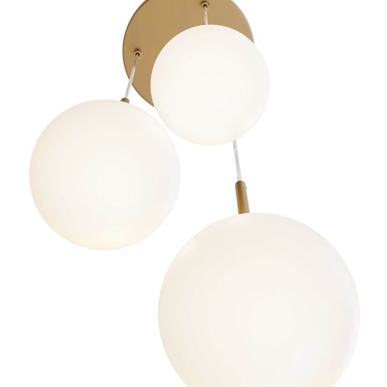 Maytoni Basic form Pendelleuchte, Hängeleuchte 3x E14 45cm Gold-Farbe
