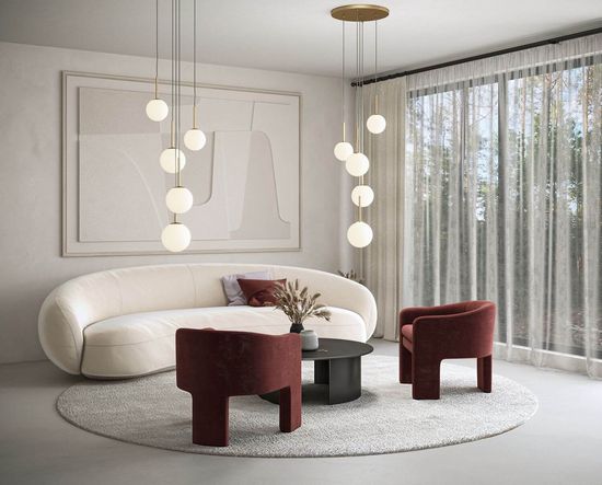 Maytoni Basic form Pendelleuchte, Hängeleuchte 5x E14 Gold-Farbe