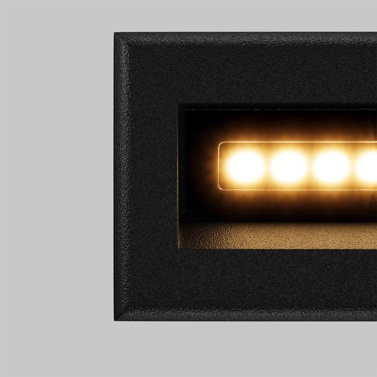 Maytoni Bosca LED Treppenbeleuchtung 3W Schwarz IP65 Warmweiss