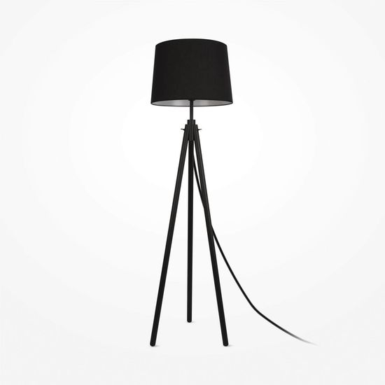 Maytoni Calvin Stehleuchte, Stehlampe E27 Schwarz
