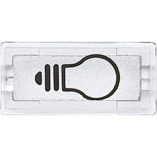 Merten 395669 Symbole, rechteckig, Licht, glasklar