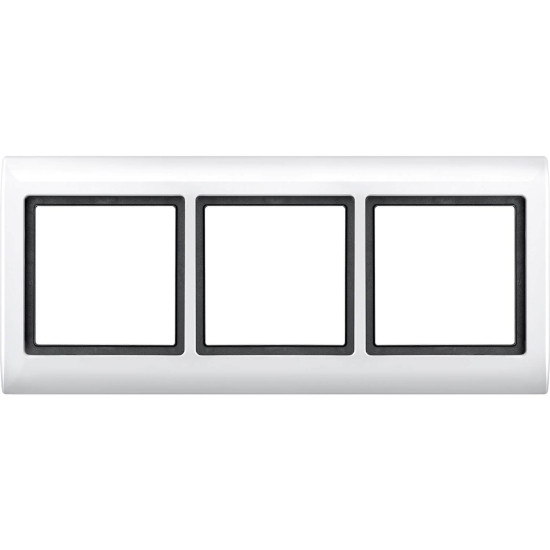 Merten 400319 AQUADESIGN-Rahmen, 3fach, polarweiß
