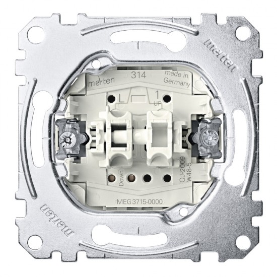 Merten MEG3715-0000 Jalousieschalter Rolladenschalter 1-polig 10AX Einsatz