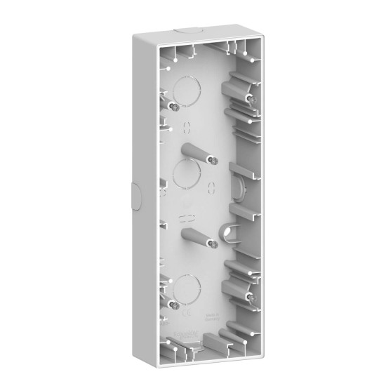 Merten MEG4034-6535 System Design, Aufputzgehäuse, 3-fach, Lotosweiß