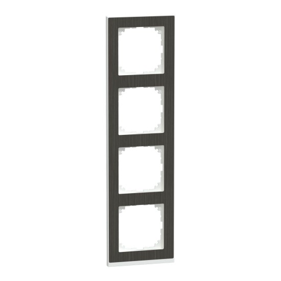 Merten MEG4040-3674 M-Pure Decor-Rahmen, 4fach, Eiche/aktivweiß, M-Pure Decor