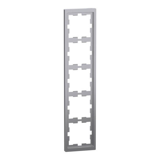 Merten MEG4050-6536 D-Life Rahmen, 5fach, Edelstahl