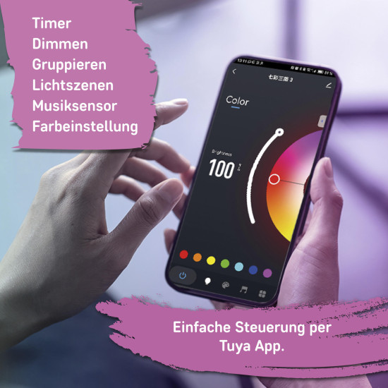 Müller Licht LED Leuchtstreifen Strip smart RGB 3m 21000121