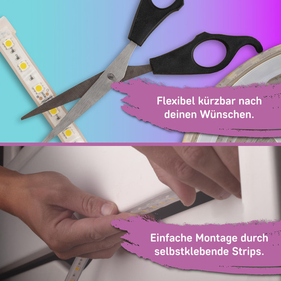 Müller Licht LED Leuchtstreifen Strip smart RGB 3m 21000121