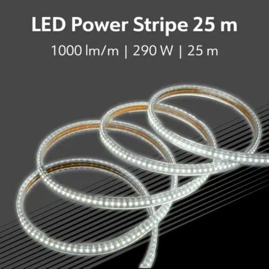 Müller Licht 21600028 LED Streifen 230V 25m 25000lm IP65 Kabeltrommel