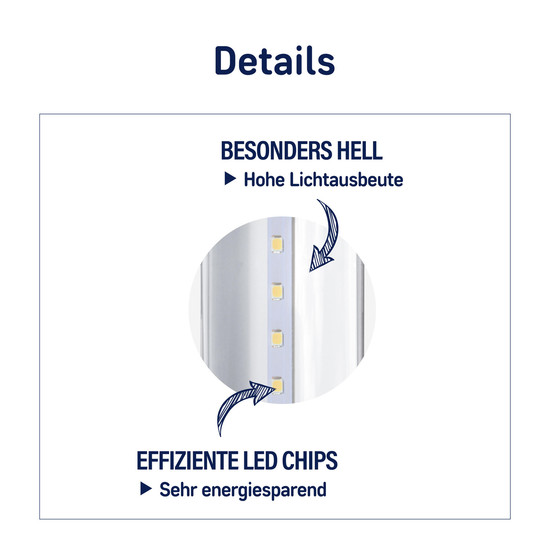 Müller Licht LED Leuchtröhre 16.5W 220-240V G13 2000lm 3000K Glas Röhre 1200mm 400114