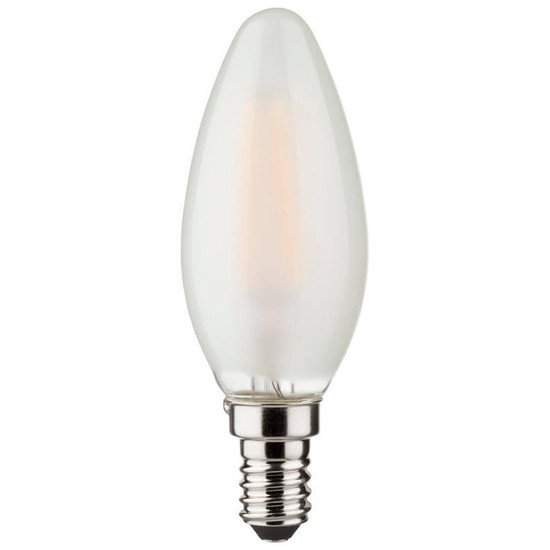 Müller Licht LED Lampe C35 4W 40W 220-240V E14 470lm 320° 2700K Retro-matt 10.000h 2+1 400292