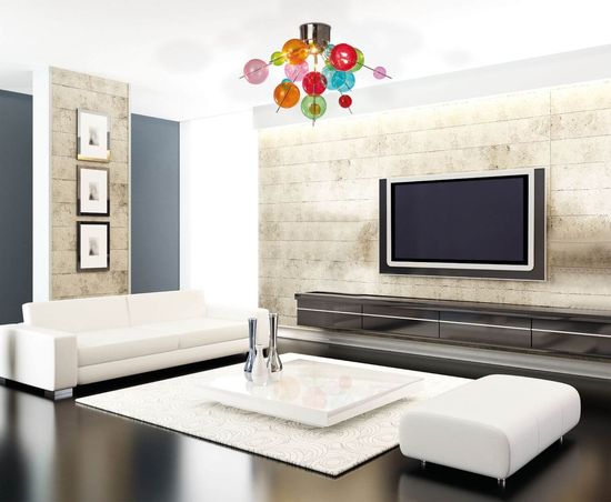 Näve G9 Deckenleuchte EXPLOSION Ø57cm bunt 1085161