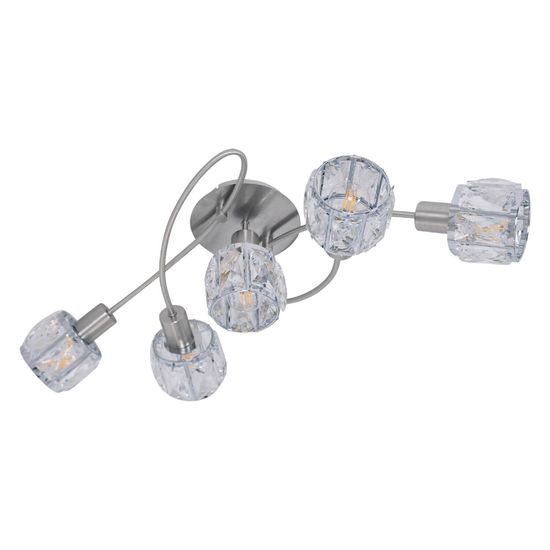 Näve LED Spotleuchte JOSEFA 61x36cm 200W Warmweiss stahl-blank 1281050