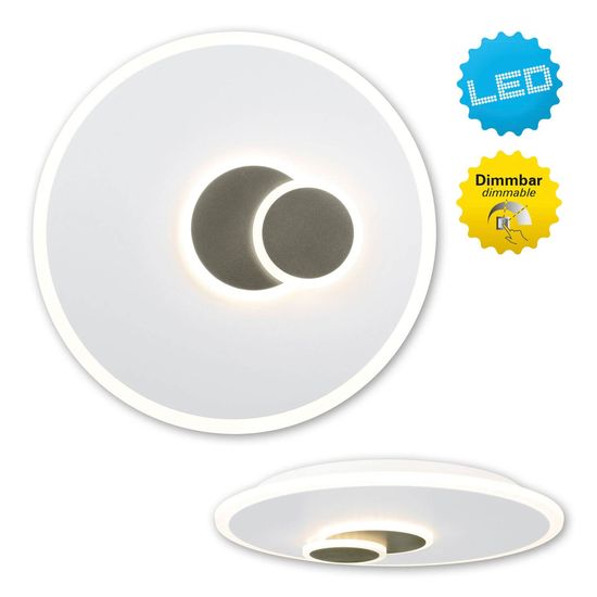 Näve Deckenleuchte AARHUS Ø47cm Warmweiss weiß dimmbar RGB 1357623