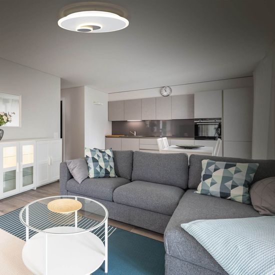 Näve Deckenleuchte AARHUS Ø47cm Warmweiss weiß dimmbar RGB 1357623