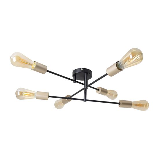 Näve E27 Deckenleuchte MODO Ø54,5cm schwarz 1365722