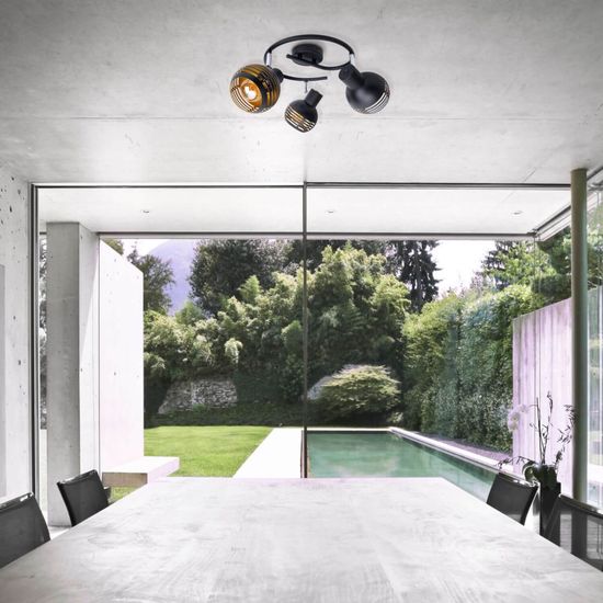 Näve Spotleuchte CASCO Ø48cm schwarz 1387222