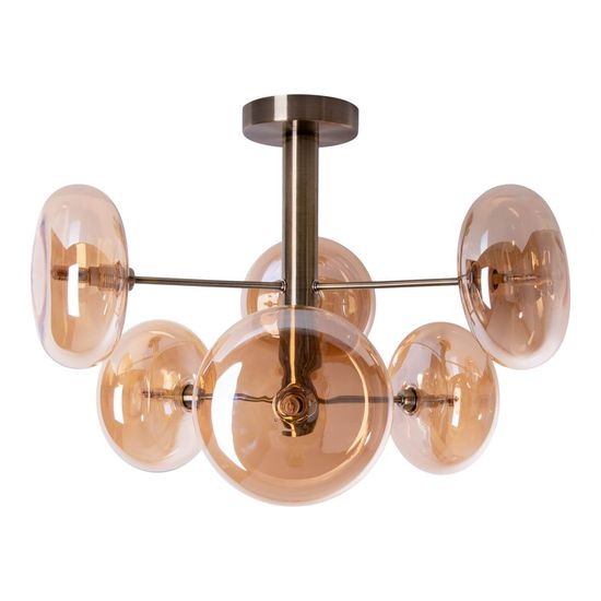 Näve G9 Deckenleuchte ORION Ø53cm amber 1388357