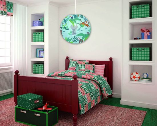 Näve Lampenschirm KID BALLON Ø40cm bunt Dschungeltiere 4117002