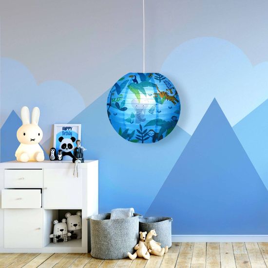 Näve Lampenschirm KID BALLON Ø40cm bunt Dschungeltiere 4117002