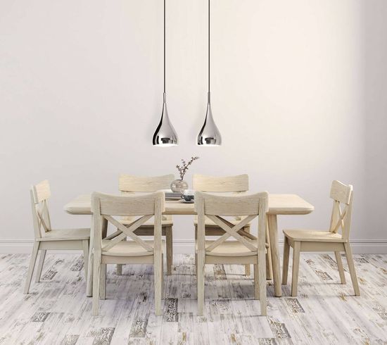 Näve E27 Pendelleuchte STYLE Ø16cm chrome 6029142