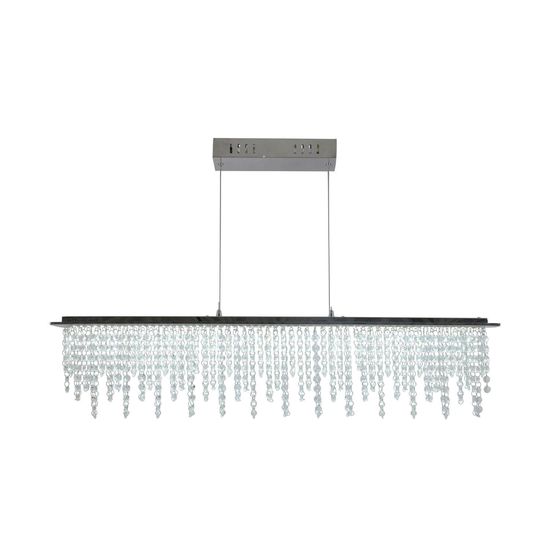 Näve LED Pendelleuchte DIAMONDS 120x12cm 34W Steuerbare Lichtfarbe chrome dimmbar Nachtlicht 6093242