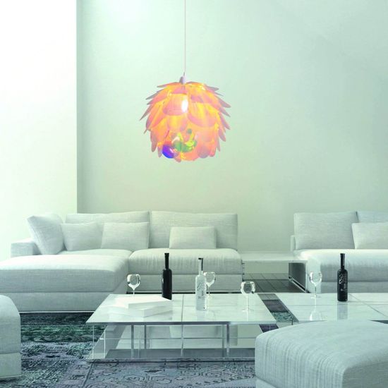 Näve E27 Pendelleuchte FORA Ø41cm irisierend 6117430