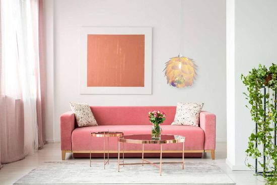 Näve E27 Pendelleuchte FORA Ø41cm irisierend 6117430