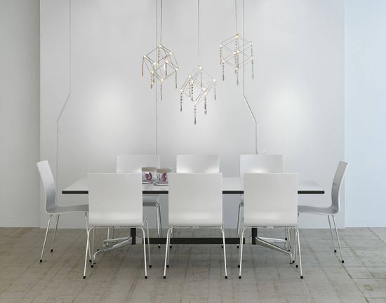 Näve Pendelleuchte ARANEUS 80x15,5cm Warmweiss chrome 6117942