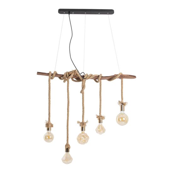 Näve E27 Pendelleuchte ROPE 100x6cm natur 6123527