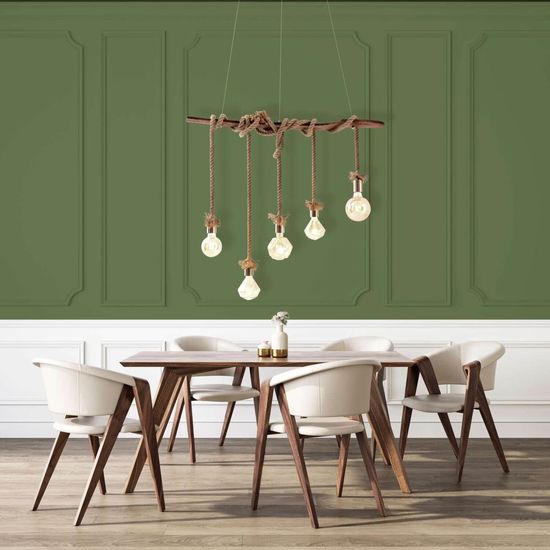 Näve E27 Pendelleuchte ROPE 100x6cm natur 6123527